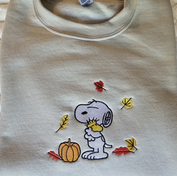 Snoopy Fall Embroidered Sweatshirt - Picture 2 of 5